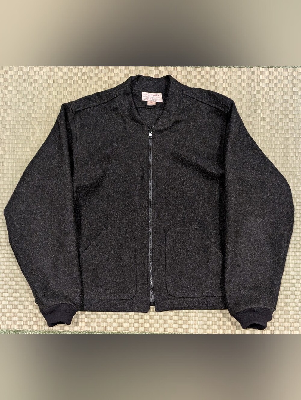 Filson Mackinaw Wool Jacket Liner Charcoal Men's Size Medium Made in USA